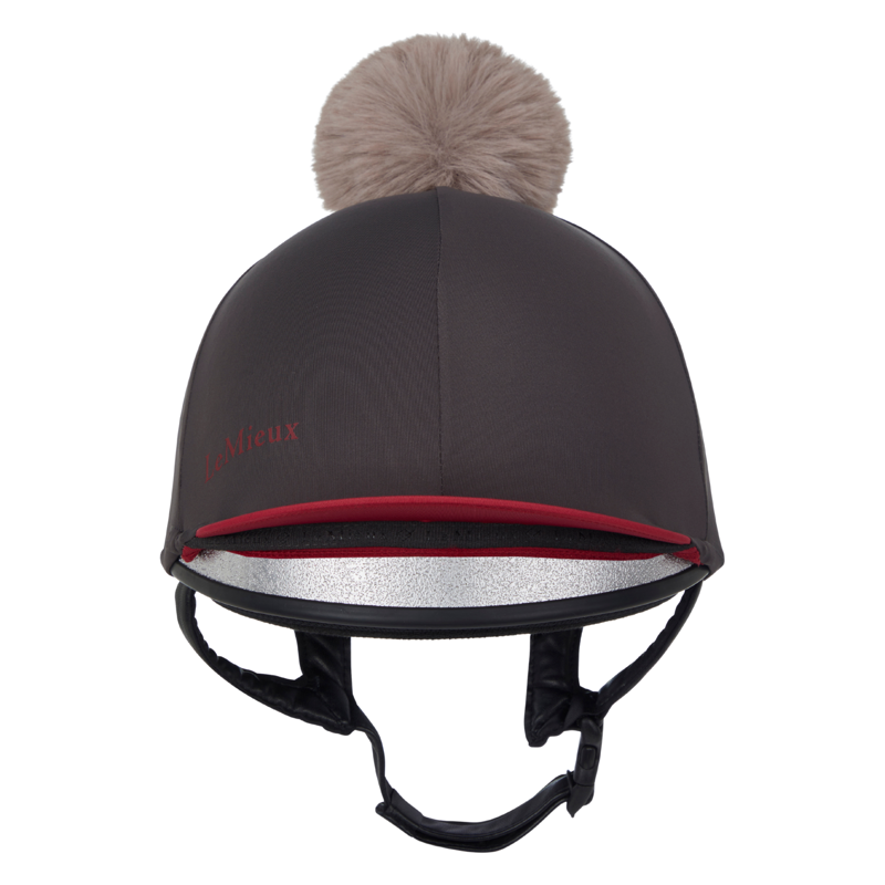 LeMieux Pom Hat Silk in Cinder-1